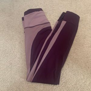 Athleta Legend Mesh 7/8 Allyson Felix Agate Purple Leggings